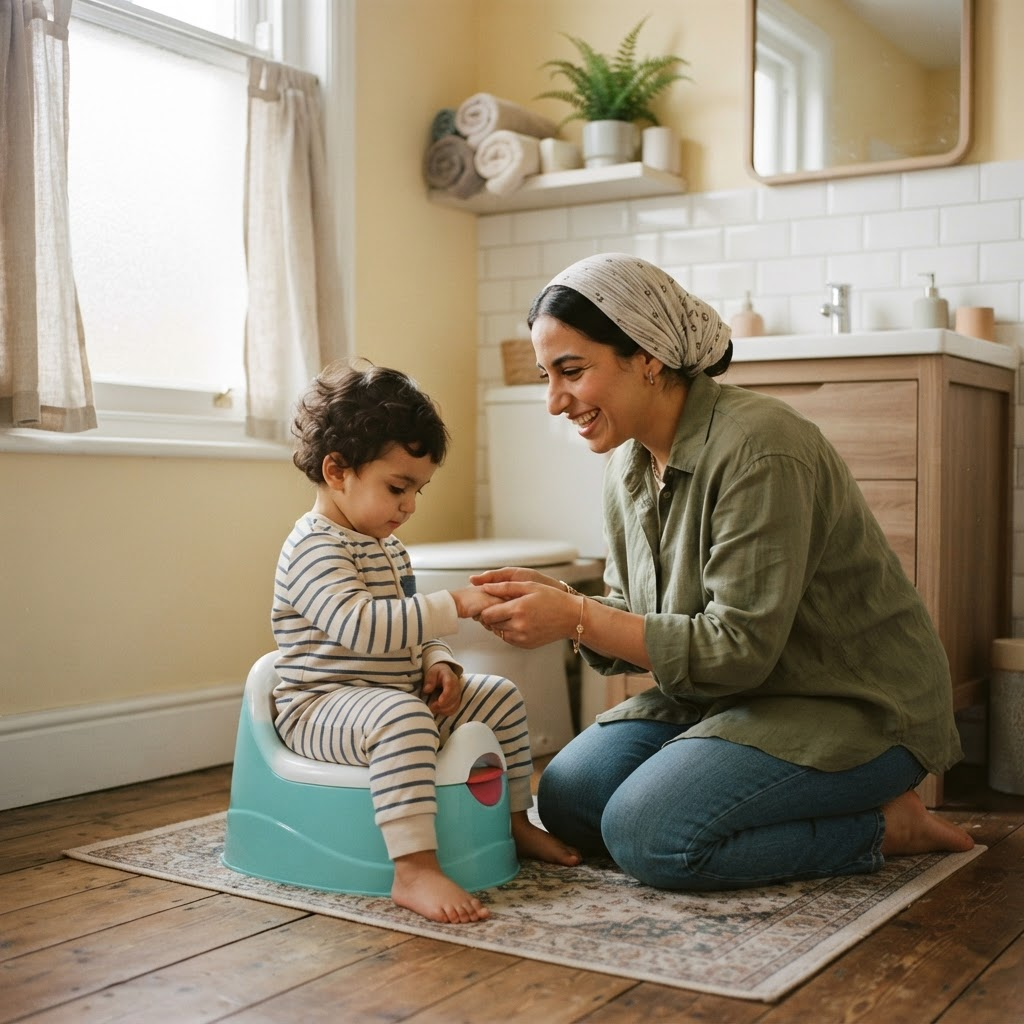 تدريب الطفل على استخدام الحمام (Potty Training) — دليل شامل خطوة بخطوة